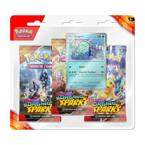 Pokemon Surging Sparks English 3 Pack Blister