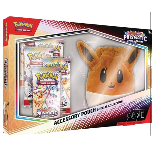 Pokemon Prismatic Evolutions English Accessory Pouch Special Collection