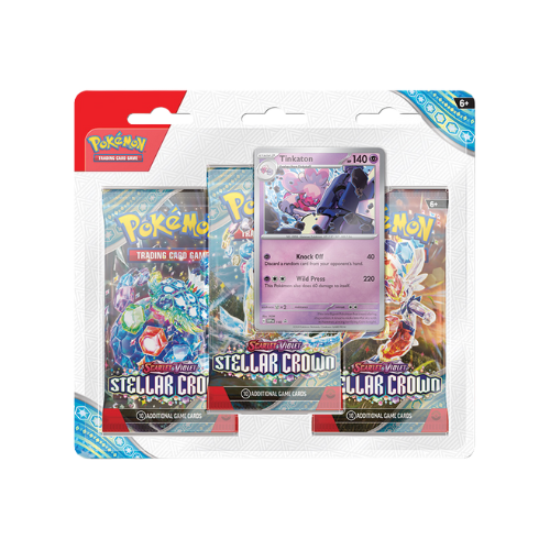 Pokemon Stellar Crown English 3 Pack Blister